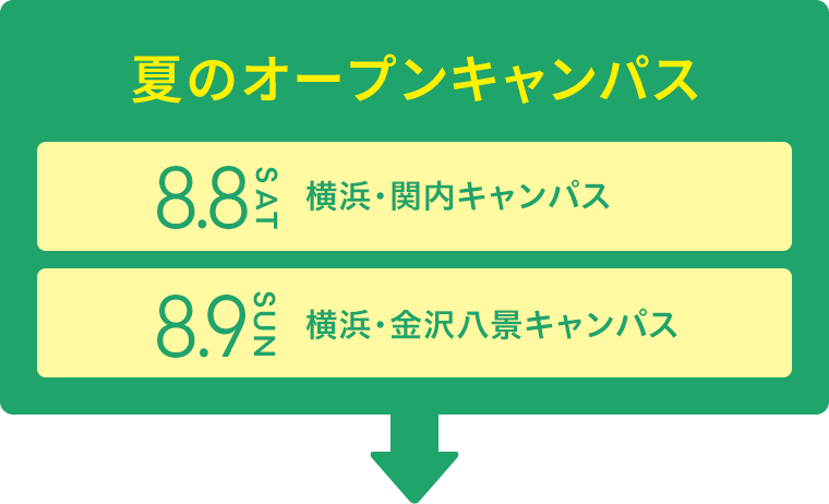 夏のオープンキャンパス
